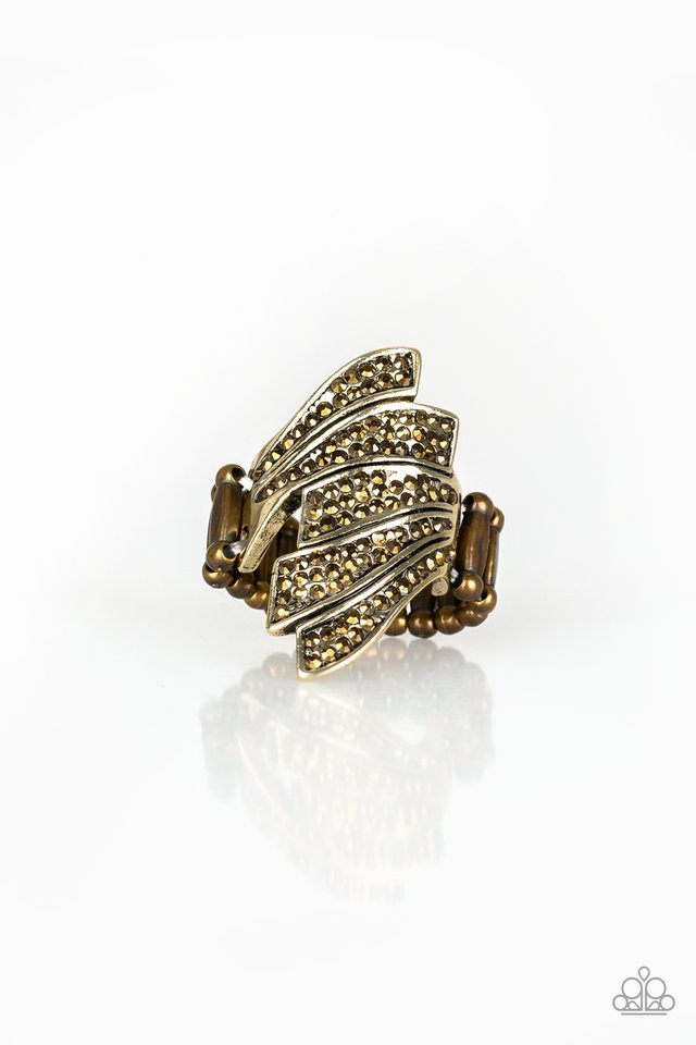 Majestically Monte Carlo - Brass - Paparazzi Ring Image