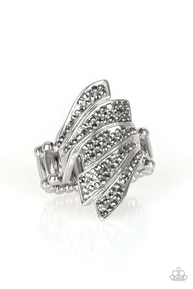 Majestically Monte Carlo - Silver - Paparazzi Ring Image