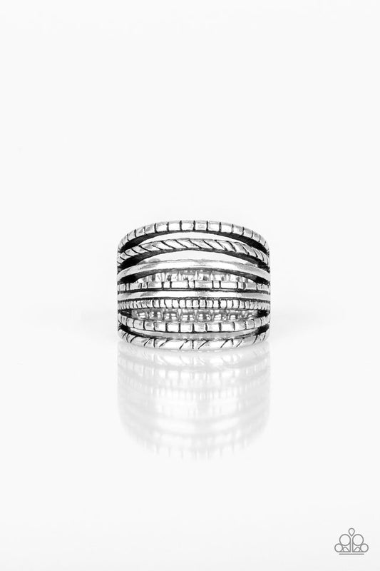 Basic Maverick - Silver - Paparazzi Ring Image