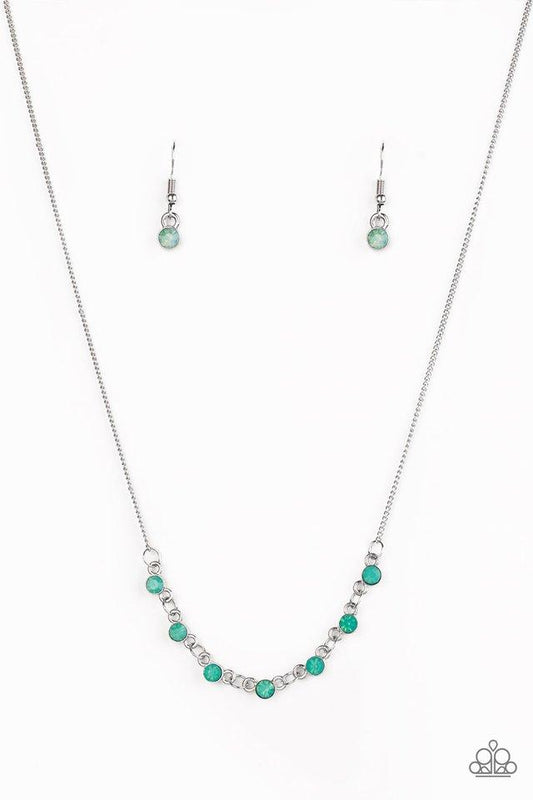 Paparazzi Necklace ~ Stay Sparkly - Green