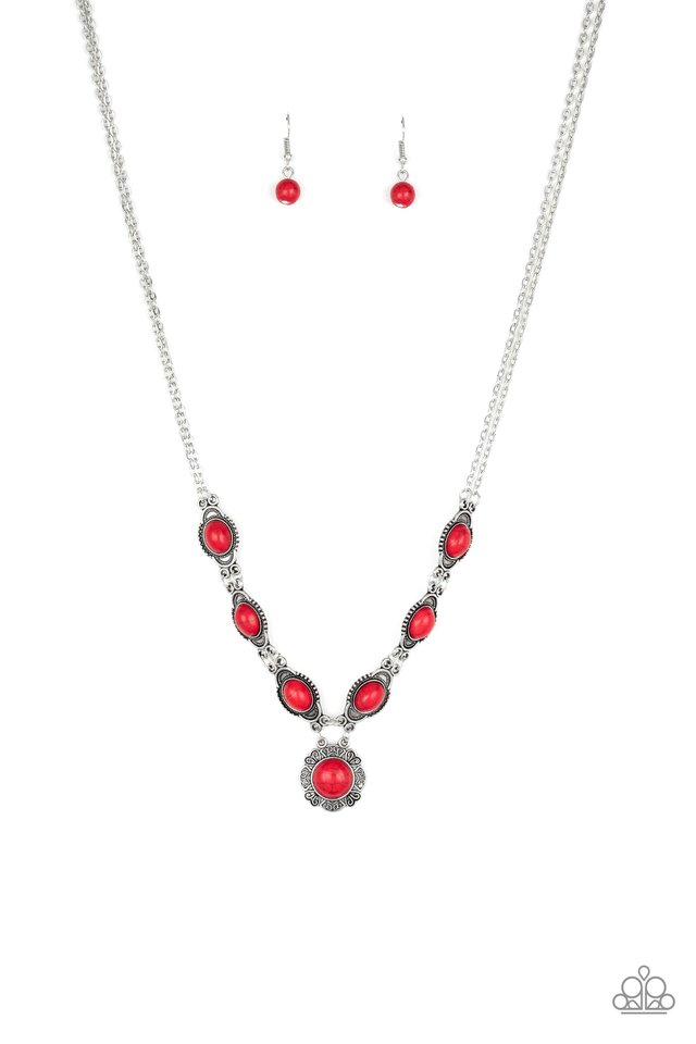 Desert Dreamin - Red - Paparazzi Necklace Image