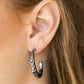 Welcome To Glam Town - Black - Paparazzi Earring Image