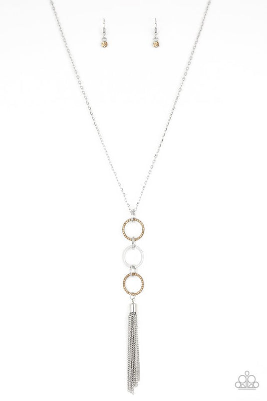 Diva In Diamonds - Brown - Paparazzi Necklace Image