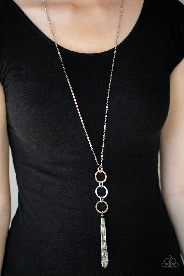 Diva In Diamonds - Brown - Paparazzi Necklace Image