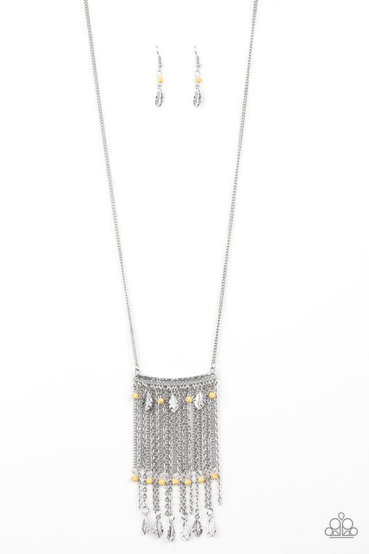 On The Fly - Yellow - Paparazzi Necklace Image