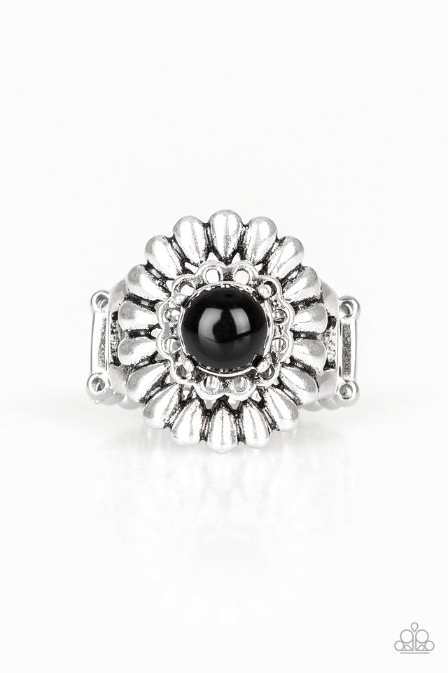Poppy Pep - Black - Paparazzi Ring Image