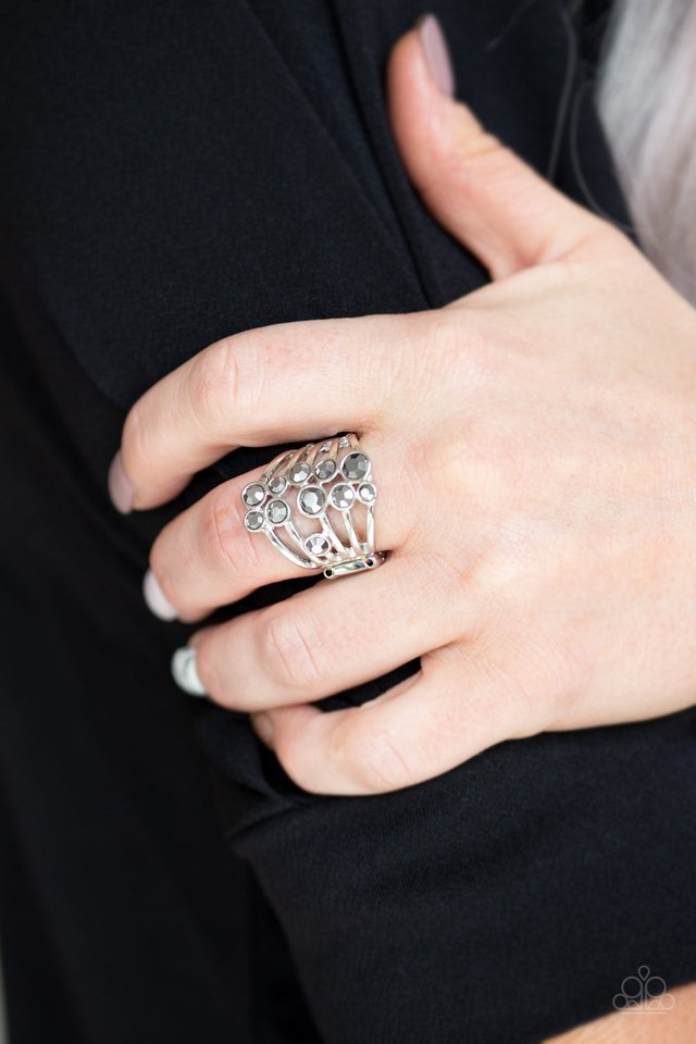 Meet In The Middle  - Silver - Paparazzi Ring Image
