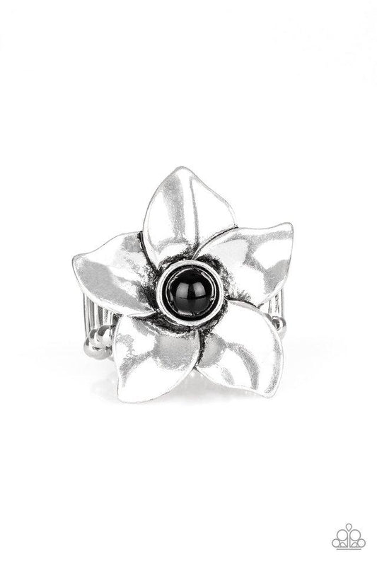 Paparazzi Ring ~ Ask For Flowers - Black
