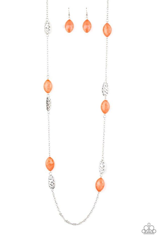 Paparazzi Necklace ~ Beachfront Beauty - Orange