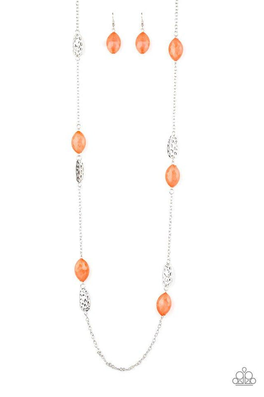 Paparazzi Necklace ~ Beachfront Beauty - Orange