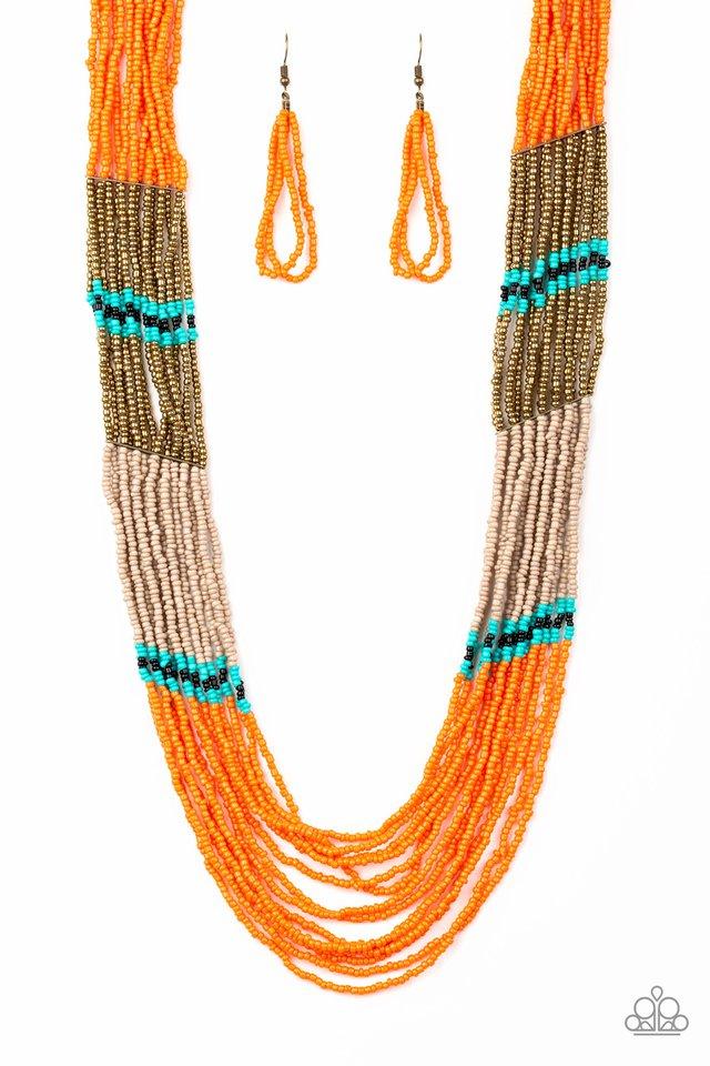 Paparazzi Necklace ~ Rio Roamer - Orange