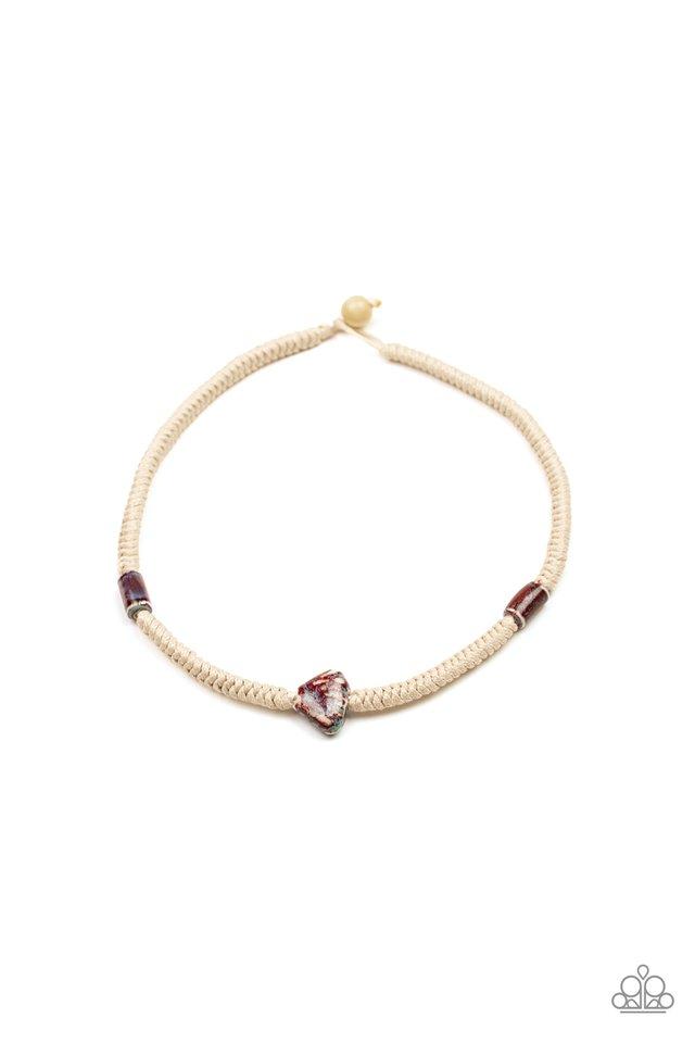 Paparazzi Necklace ~ Canyon Climber - Red