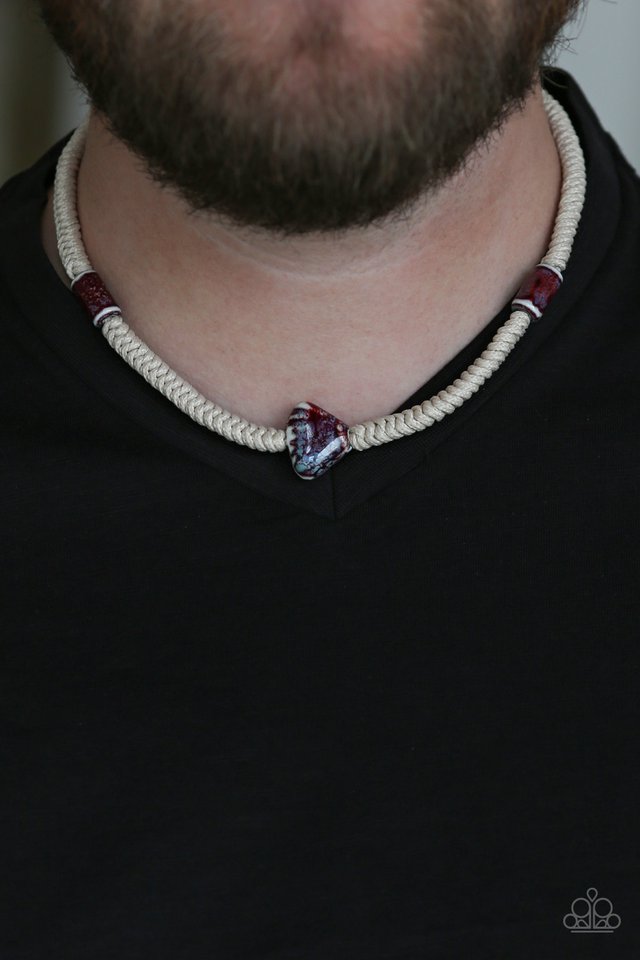 Canyon Climber - Red - Paparazzi Necklace Image