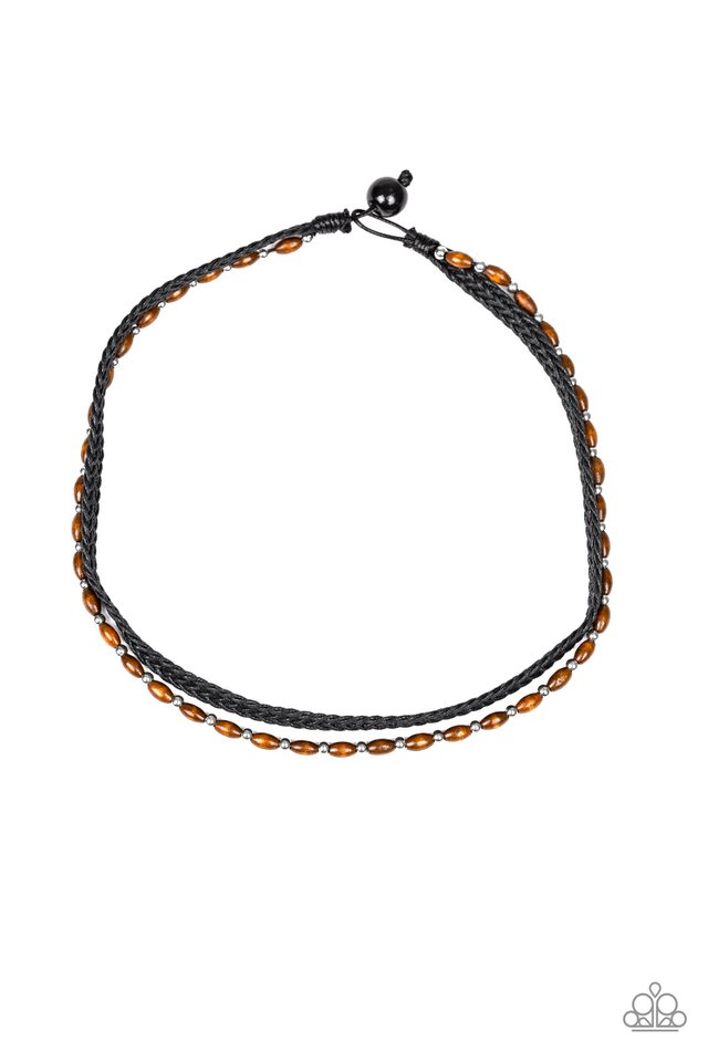 As Luck WOOD Have It - Black - Paparazzi Necklace Image