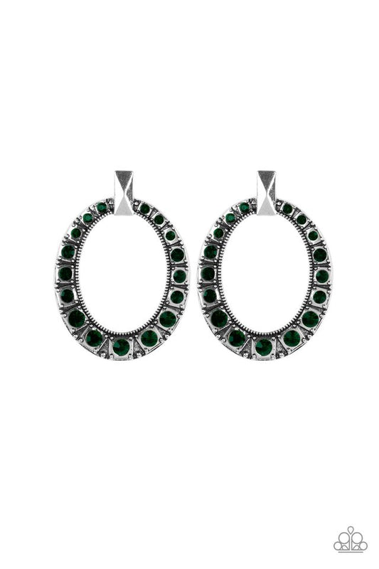 All For GLOW - Green - Paparazzi Earring Image