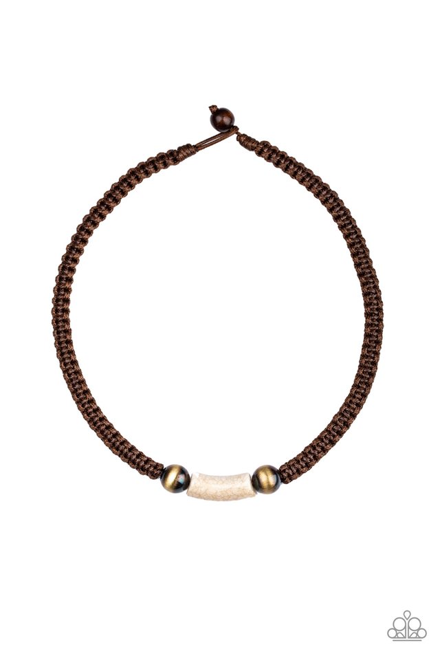 Gone Adventuring - Brown - Paparazzi Necklace Image