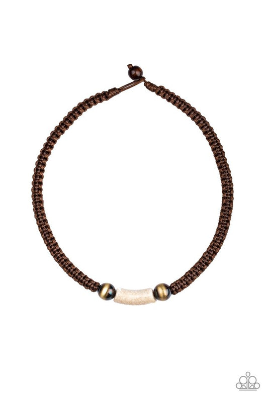 Gone Adventuring - Brown - Paparazzi Necklace Image