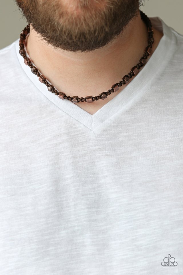 Grunge Rush - Brown - Paparazzi Necklace Image