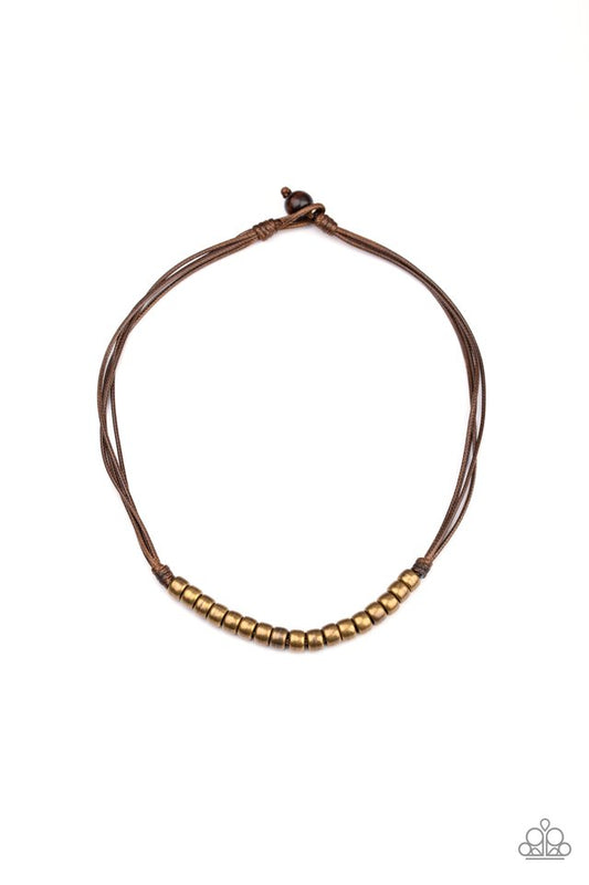 On The TREASURE Hunt - Brown - Paparazzi Necklace Image