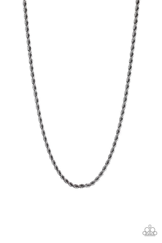 Double Dribble - Black - Paparazzi Necklace Image