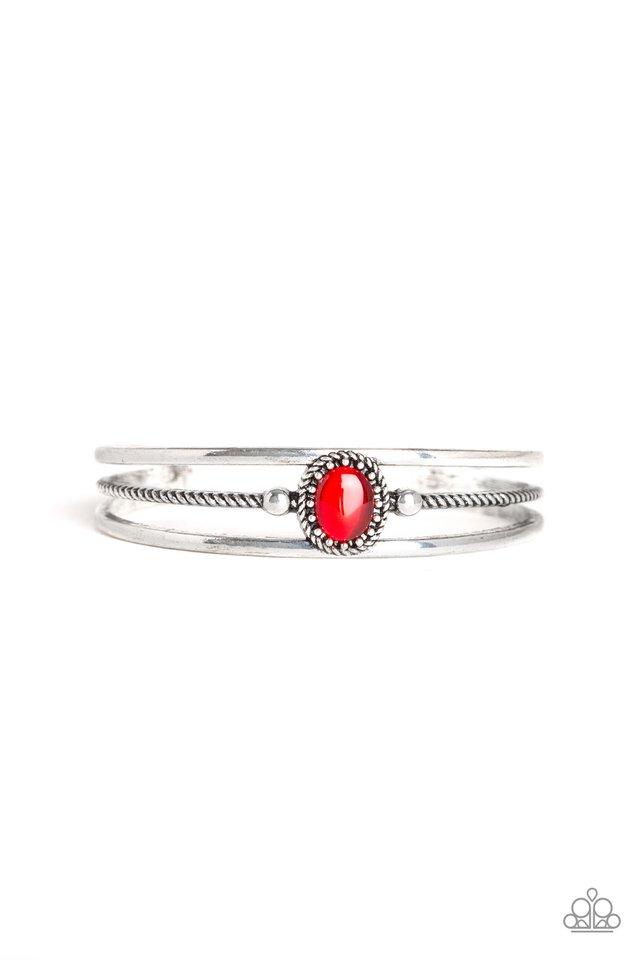 Paparazzi Bracelet ~ Top Of The Pop Charts - Red