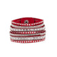 All Hustle and Hairspray - Red - Paparazzi Bracelet Image