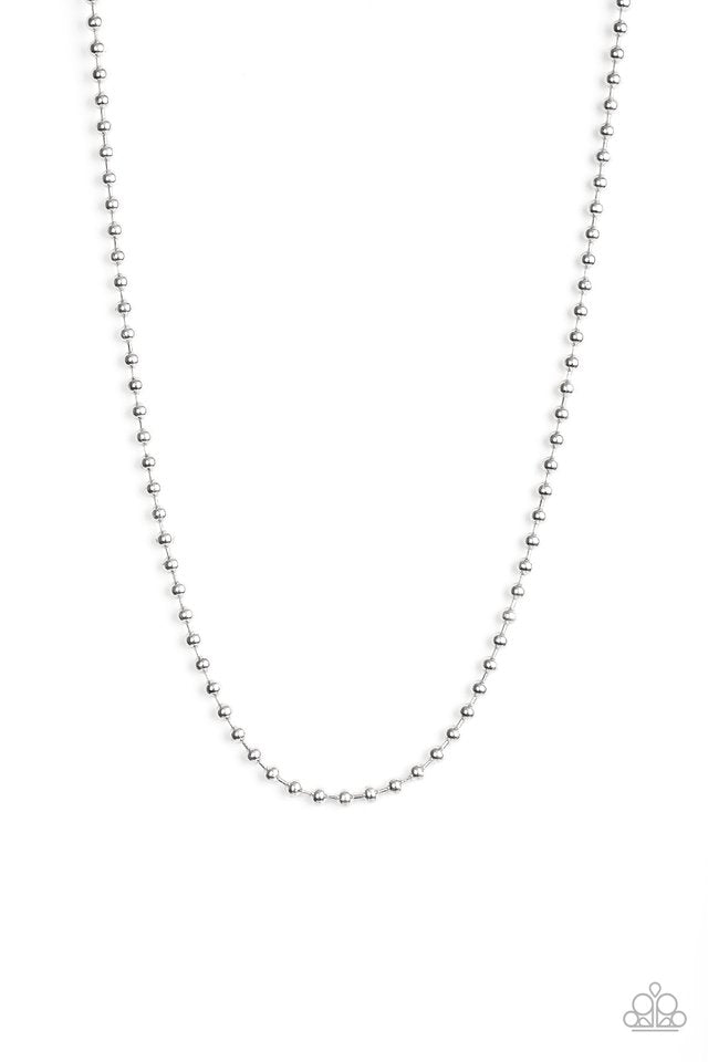 Mardi Gras Madness - Silver - Paparazzi Necklace Image