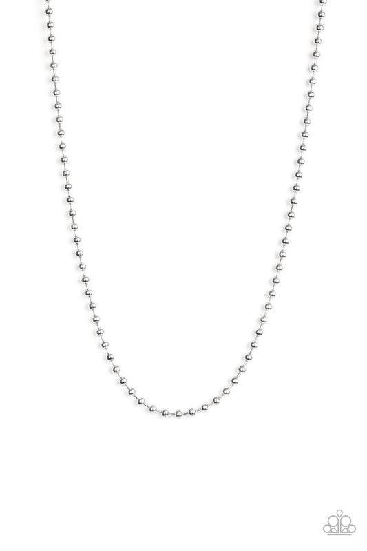 Mardi Gras Madness - Silver - Paparazzi Necklace Image