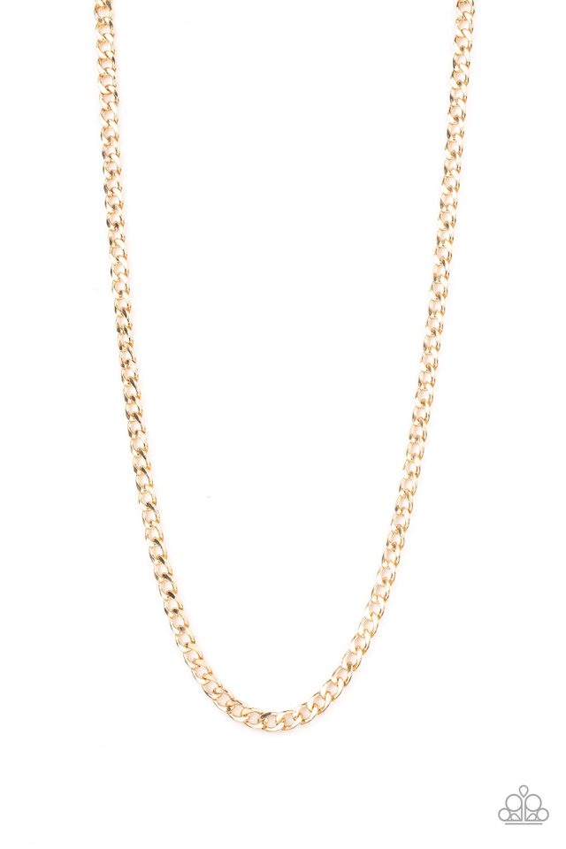 Delta - Gold - Paparazzi Necklace Image