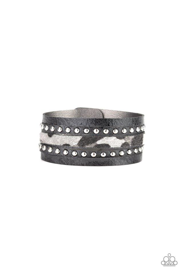 Paparazzi Bracelet ~ Born To Be WILDCAT - Silver