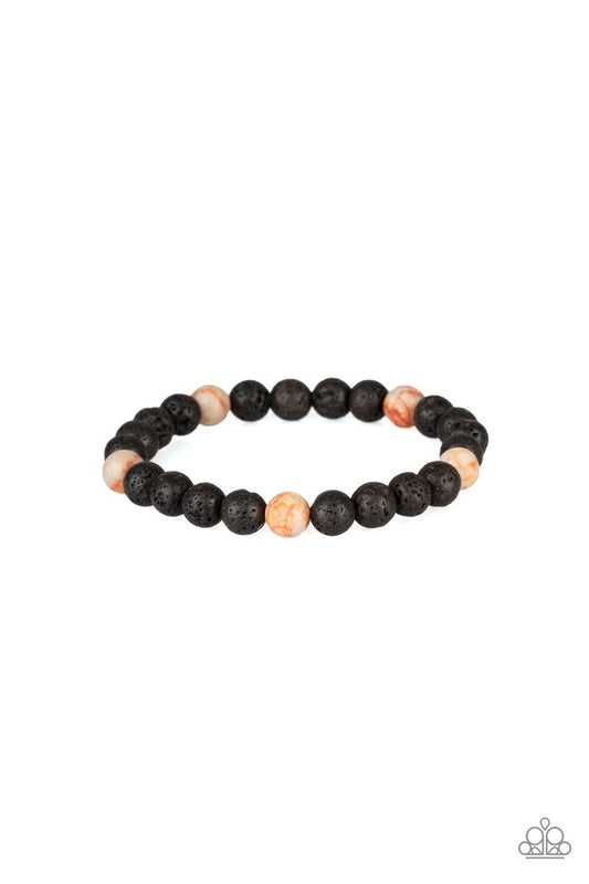 Enlivened - Orange - Paparazzi Bracelet Image