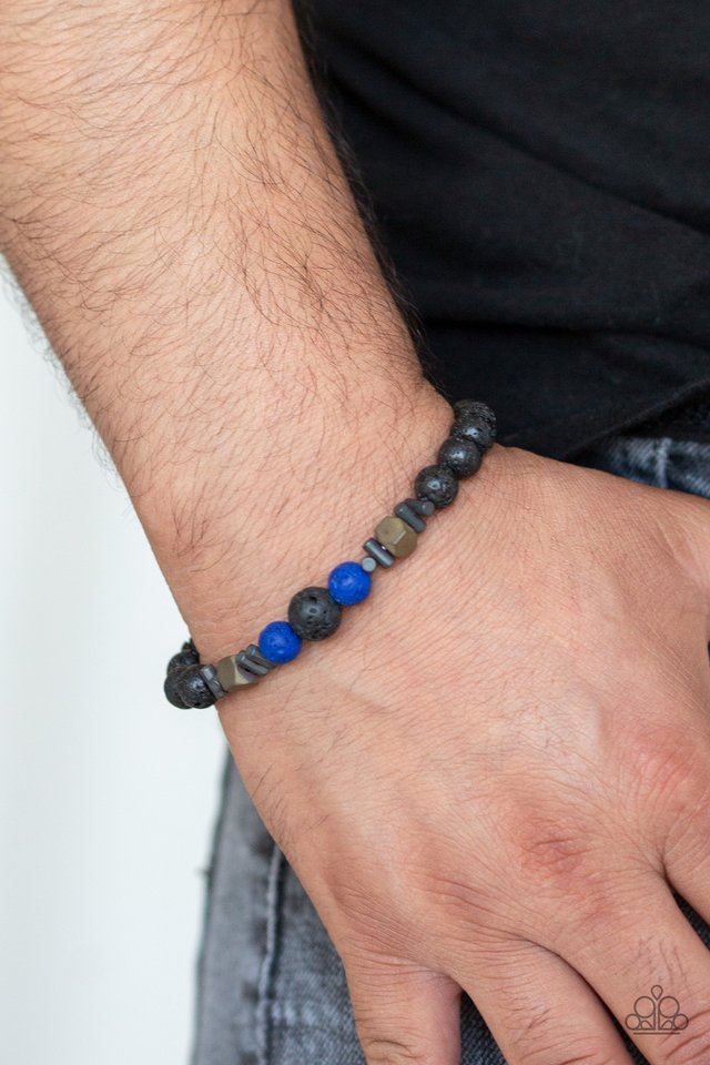 Empowered - Blue - Paparazzi Bracelet Image