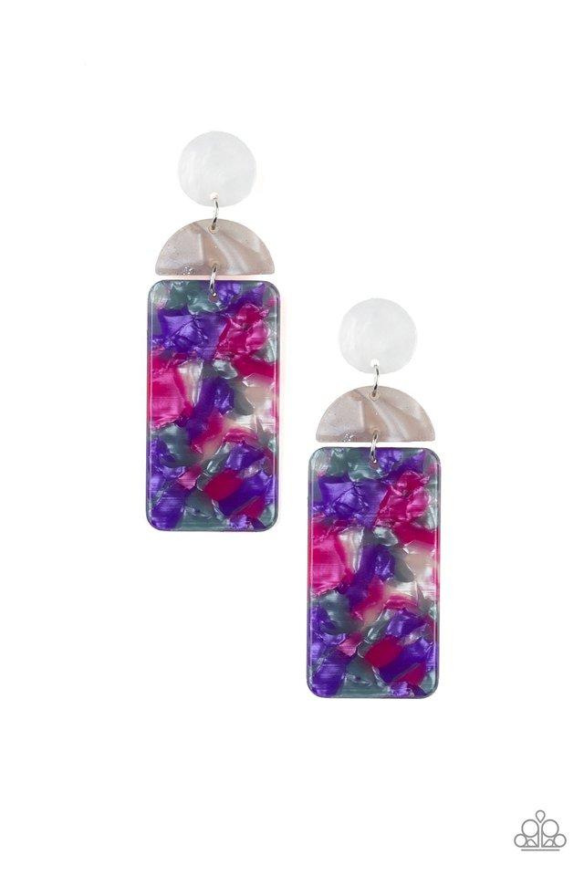 Paparazzi Earring ~ HAUTE On Their Heels - Purple