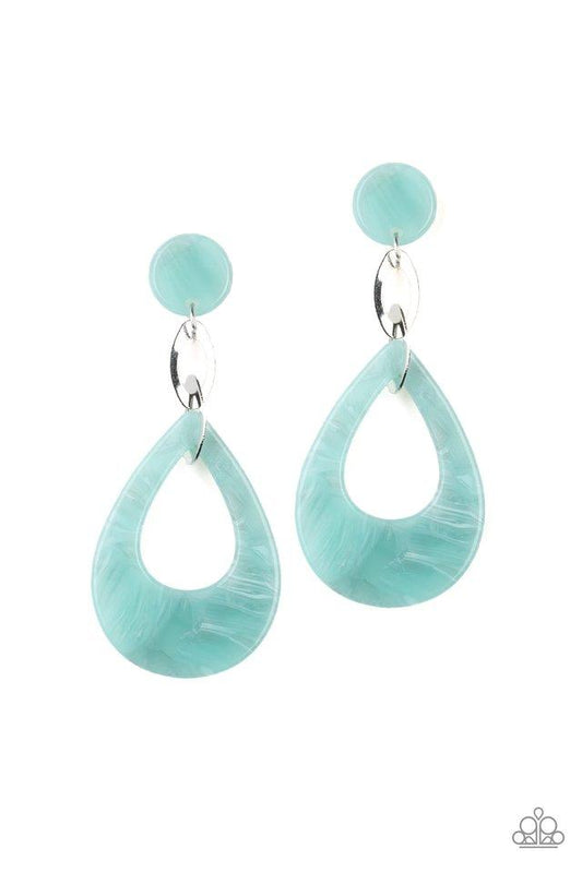 Paparazzi Earring ~ Beach Oasis - Blue