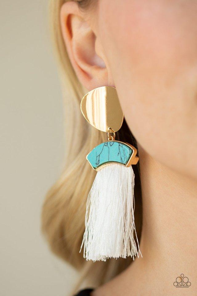 Paparazzi Earring ~ Insta Inca - Blue