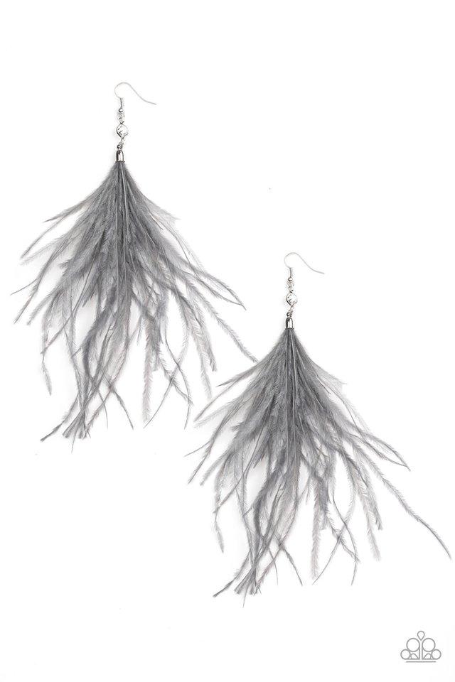 Paparazzi Earring ~ The SHOWGIRL Next Door - Silver
