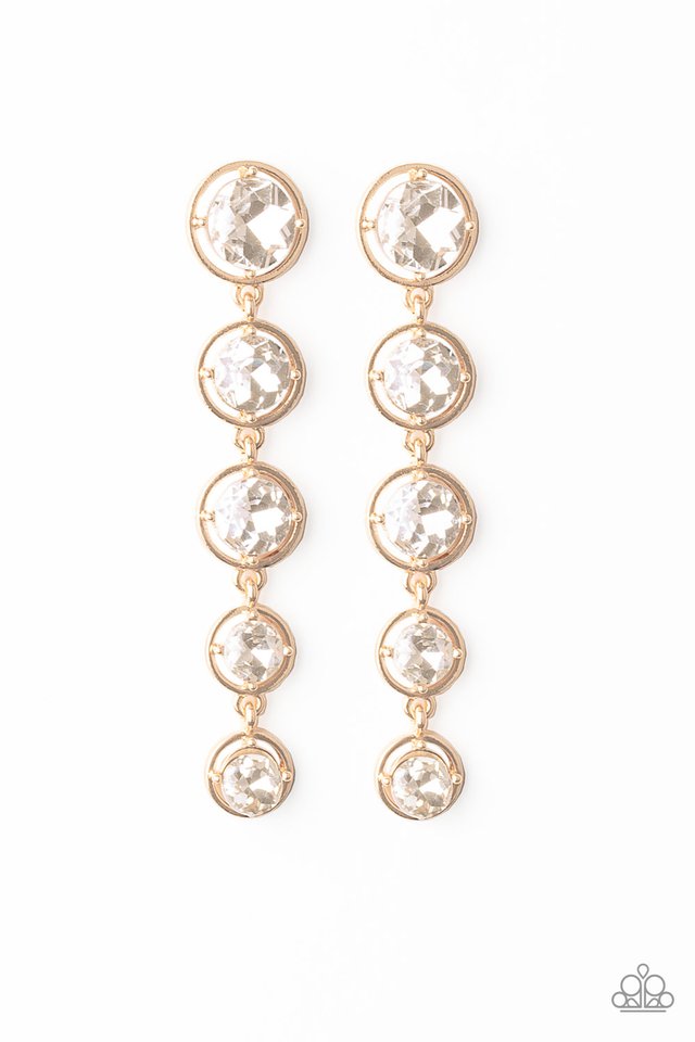 Drippin In Starlight - Gold - Paparazzi Earring Image