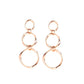 Three Ring Radiance - Copper - Paparazzi Earring Image