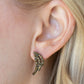Wing Bling - Brass - Paparazzi Earring Image