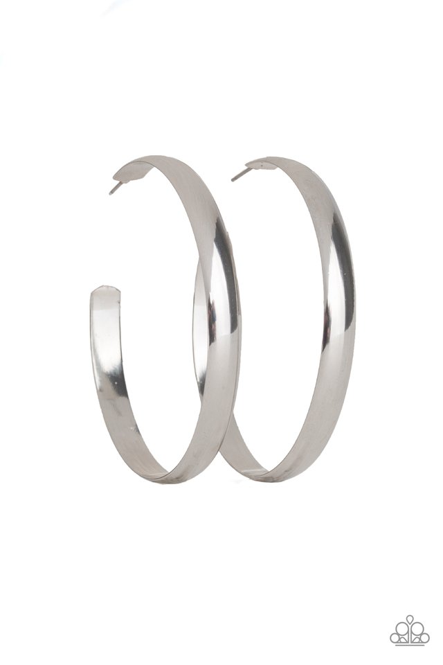 Making Laps - Silver - Paparazzi Earring Image