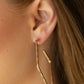 Geo Grunge - Gold - Paparazzi Earring Image
