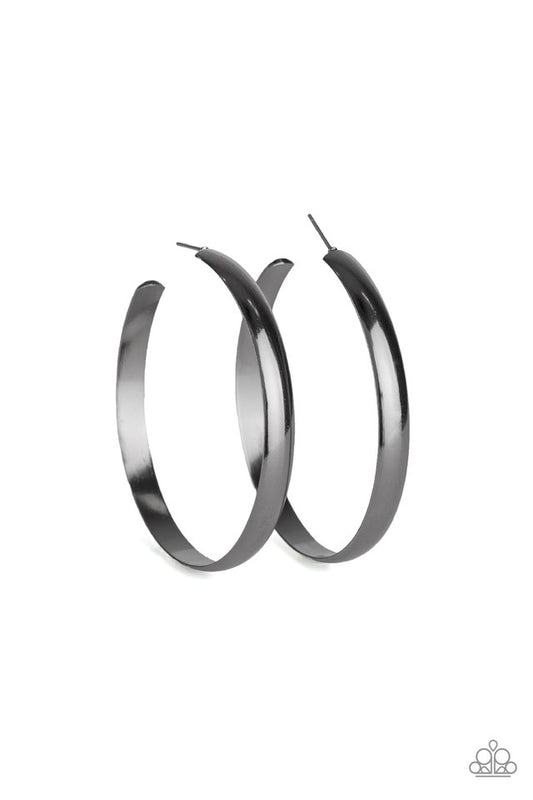 Making Laps - Black - Paparazzi Earring Image