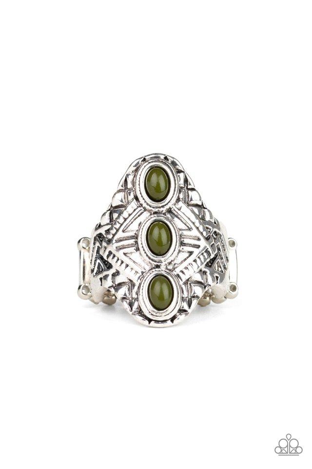 Paparazzi Ring ~ Mayan Motif - Green