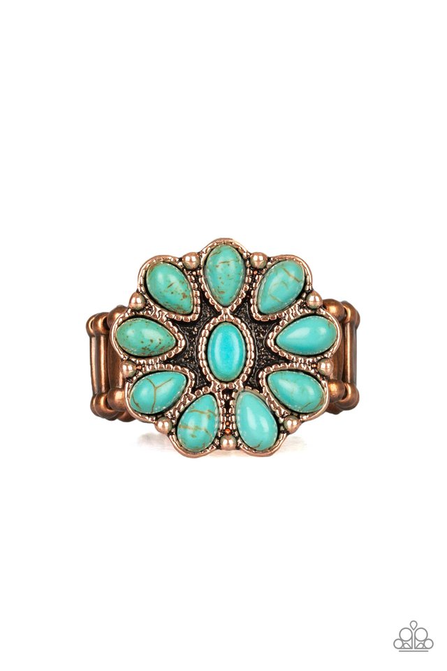 Stone Gardenia - Copper - Paparazzi Ring Image