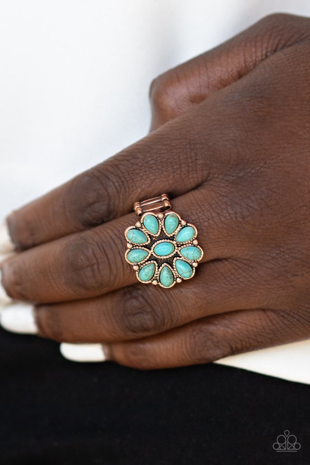 Stone Gardenia - Copper - Paparazzi Ring Image