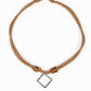 Pier Square - Brown - Paparazzi Necklace Image