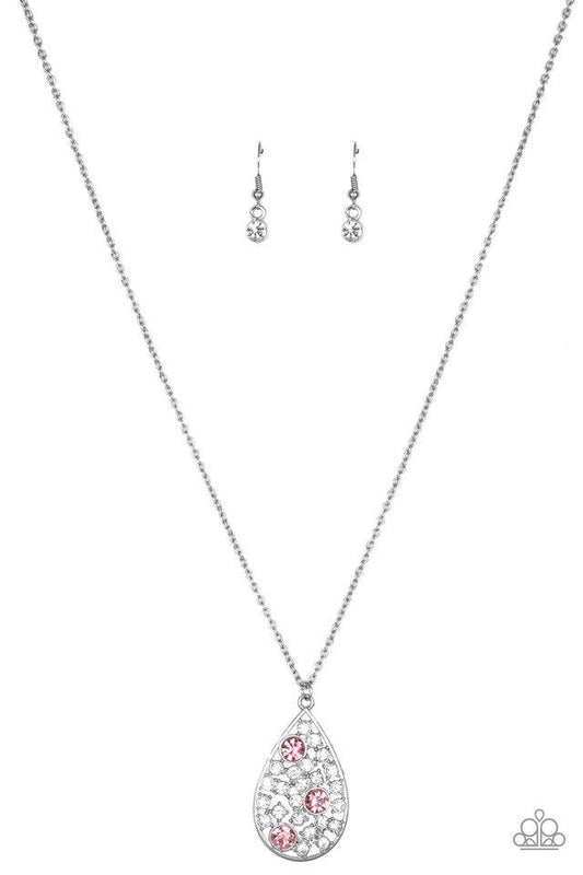 Paparazzi Necklace ~ Sparkle All The Way - Pink