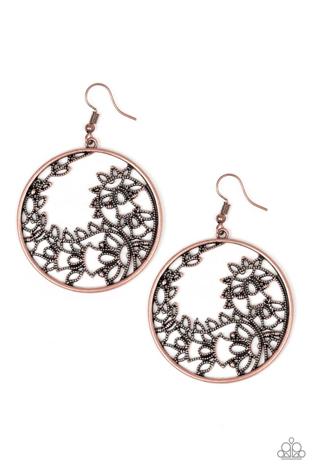 Get Into VINE - Copper - Paparazzi Earring Image