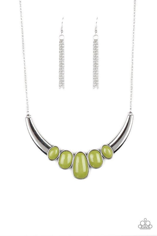 Paparazzi Necklace ~ A BULL House - Green