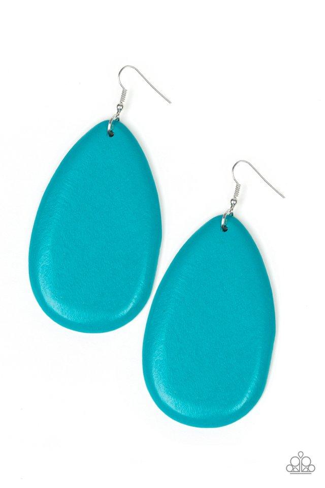 Paparazzi Earring ~ Beach Bride - Blue